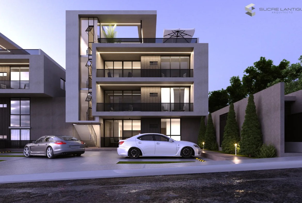 Ultra moderno proyecto de apartamentos/penthouse