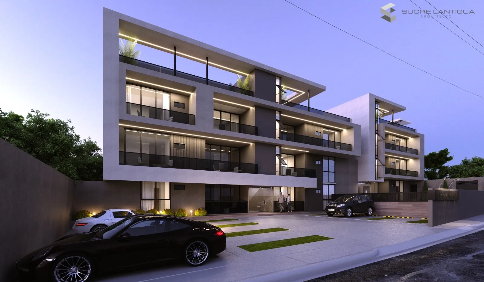 Ultra moderno proyecto de apartamentos/penthouse