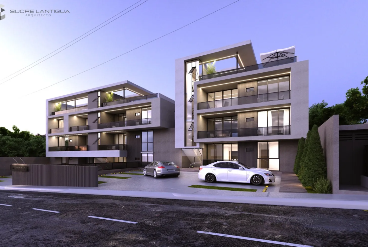 Ultra moderno proyecto de apartamentos/penthouse