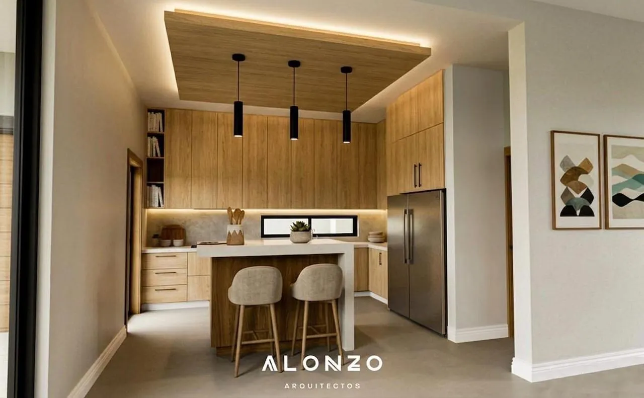 Casa tipo villa en plano con diseño de vanguardia