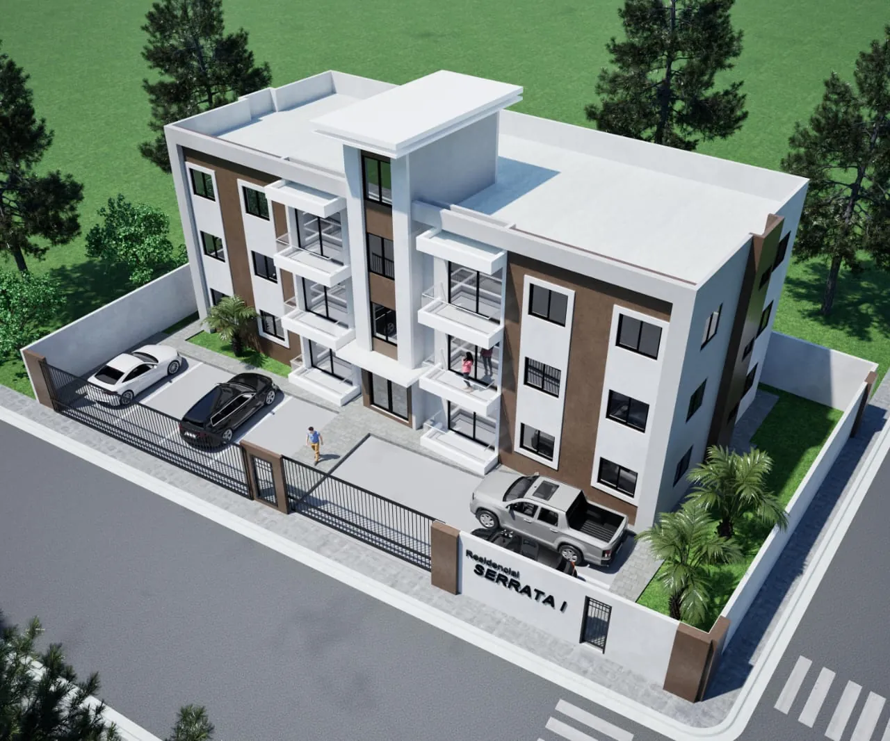 En construcción apartamentos en Block cerca de Bravo y Jumbo