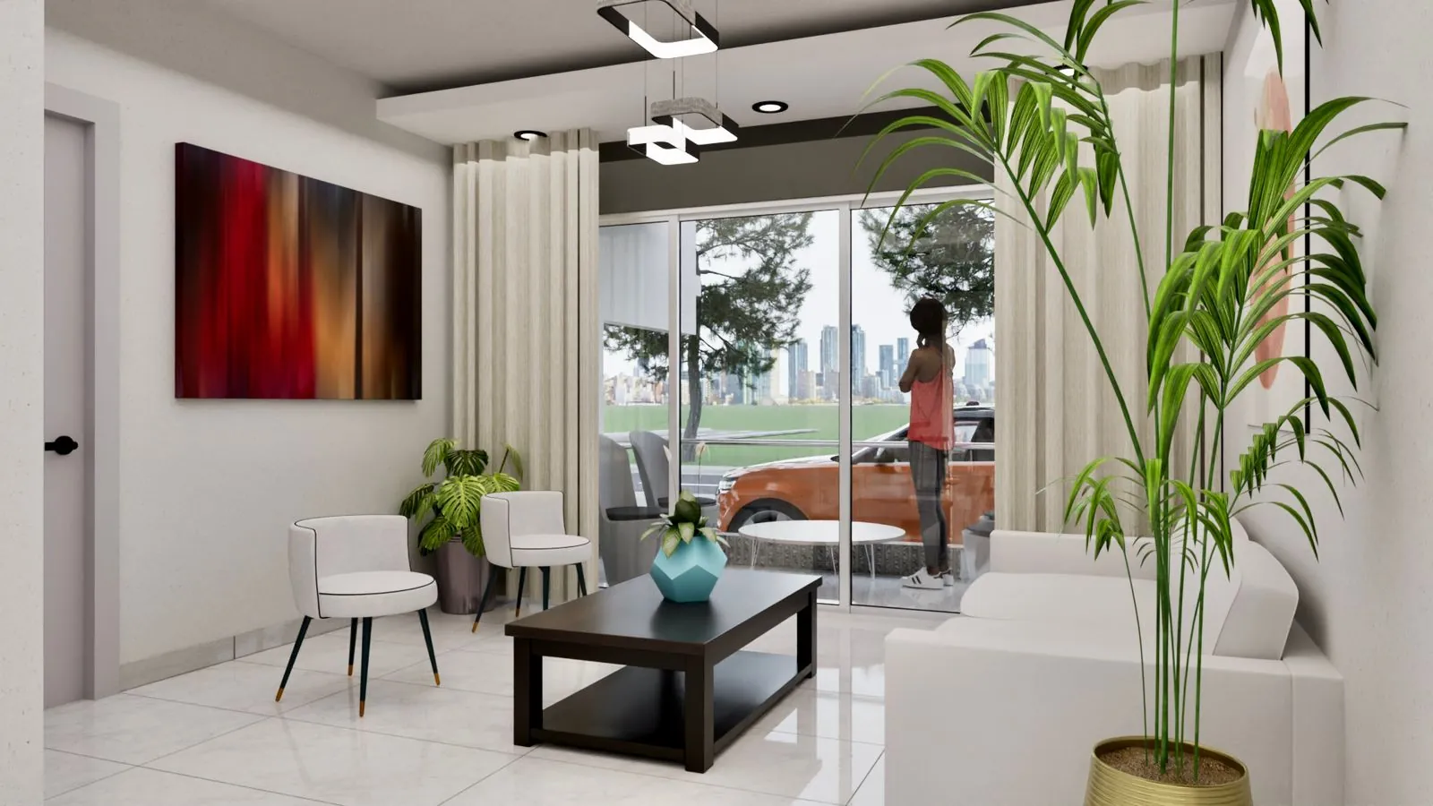 Penthouse en plano, cada hab. con su baño privado Terranova States