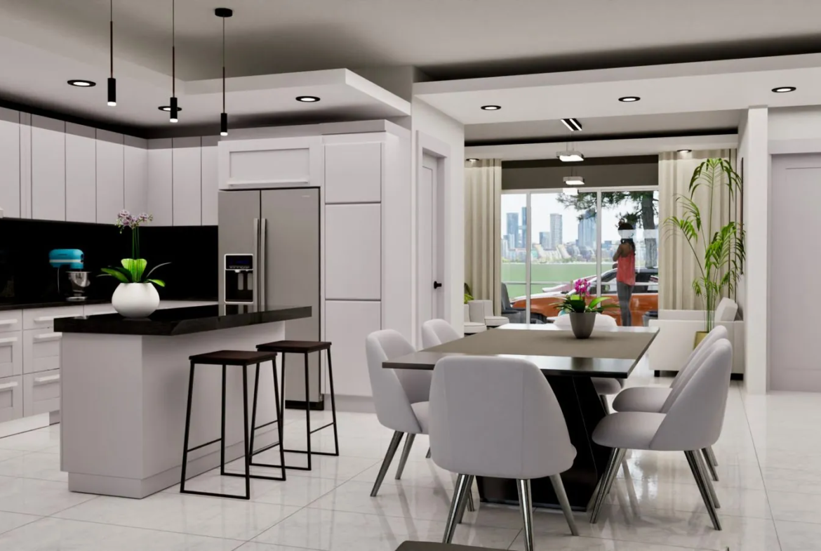 Penthouse en plano, cada hab. con su baño privado Terranova States