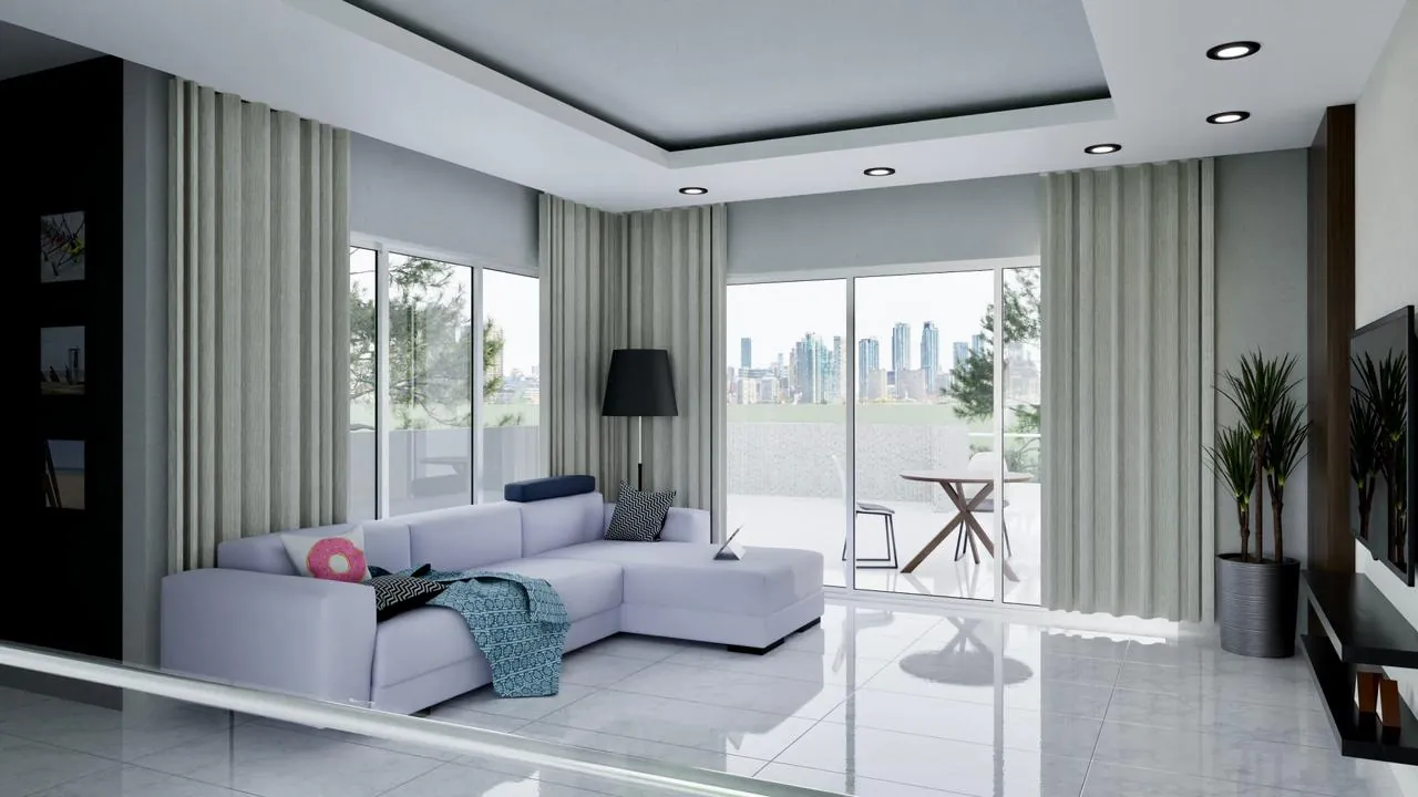 Penthouse en plano, cada hab. con su baño privado Terranova States