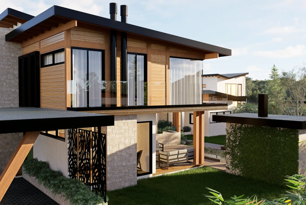 Villa de montaña GingerWood en exclusivo proyecto con amenidades