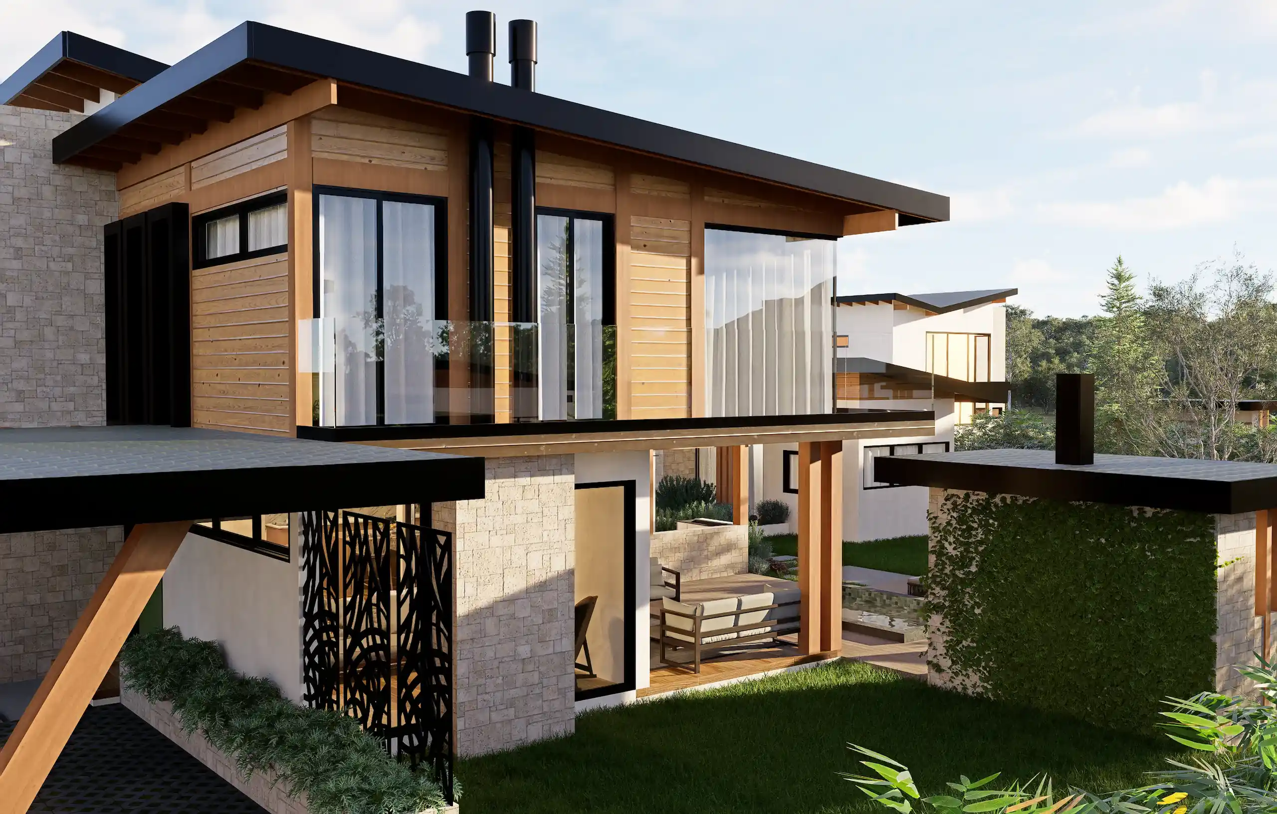 Villa de montaña GingerWood en exclusivo proyecto con amenidades