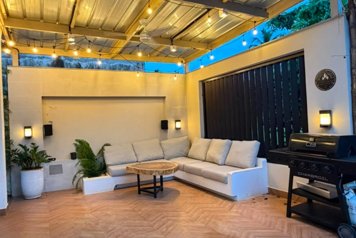 Acogedora villa vacacional en Las Terrenas en complejo privado