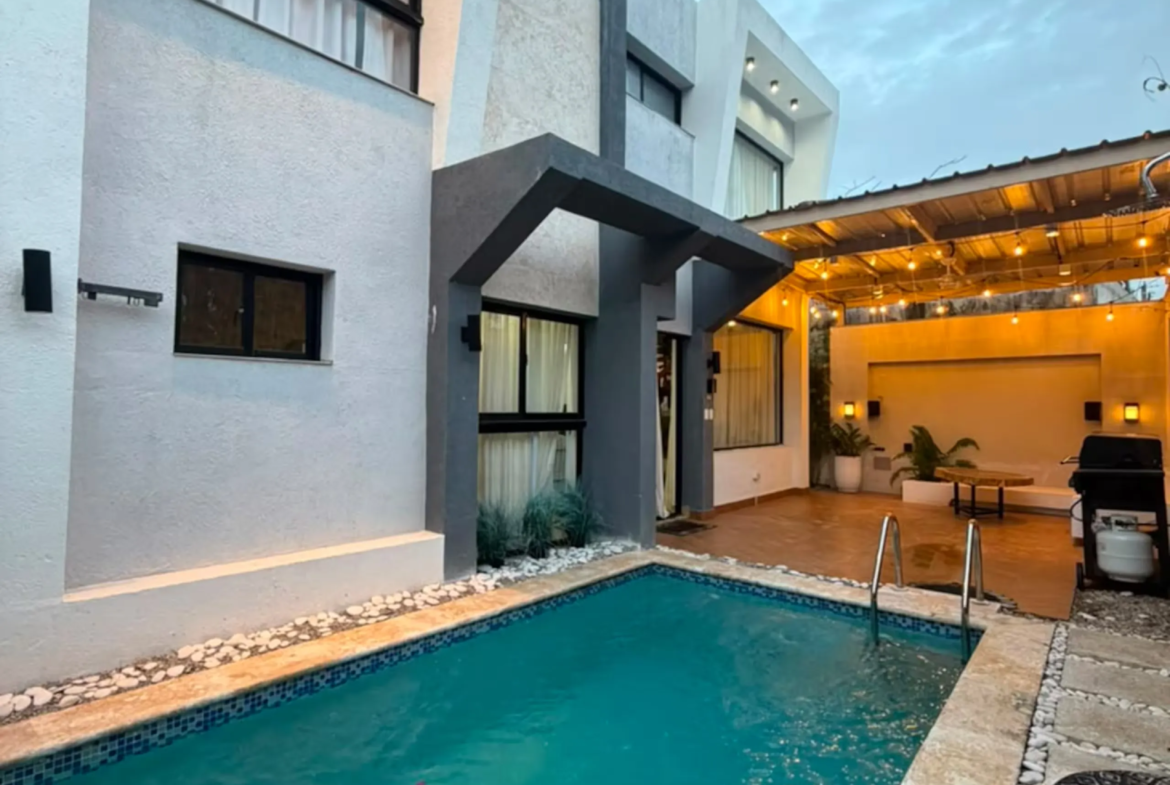 Acogedora villa vacacional en Las Terrenas en complejo privado