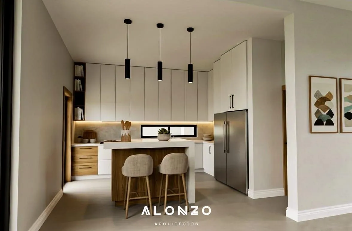 Casa tipo villa en plano con diseño de vanguardia