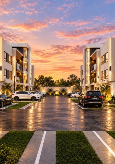 Apartamentos de 2 y 3 habitaciones en plano (algunos con patio)