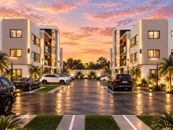 Apartamentos de 2 y 3 habitaciones en plano (algunos con patio)