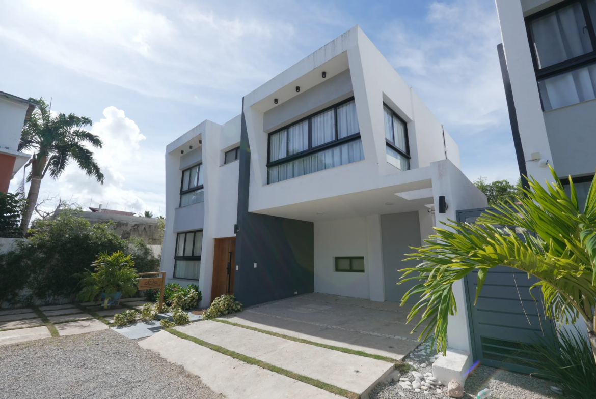 Acogedora villa vacacional en Las Terrenas en complejo privado