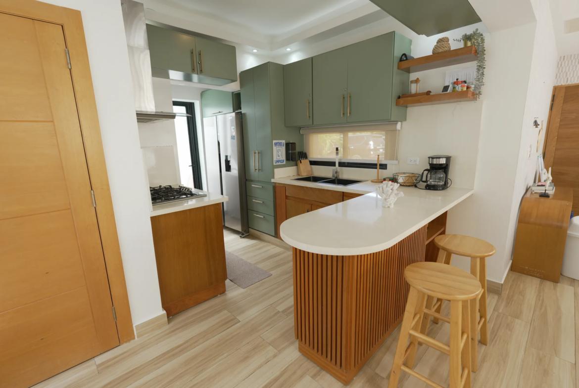 Acogedora villa vacacional en Las Terrenas en complejo privado