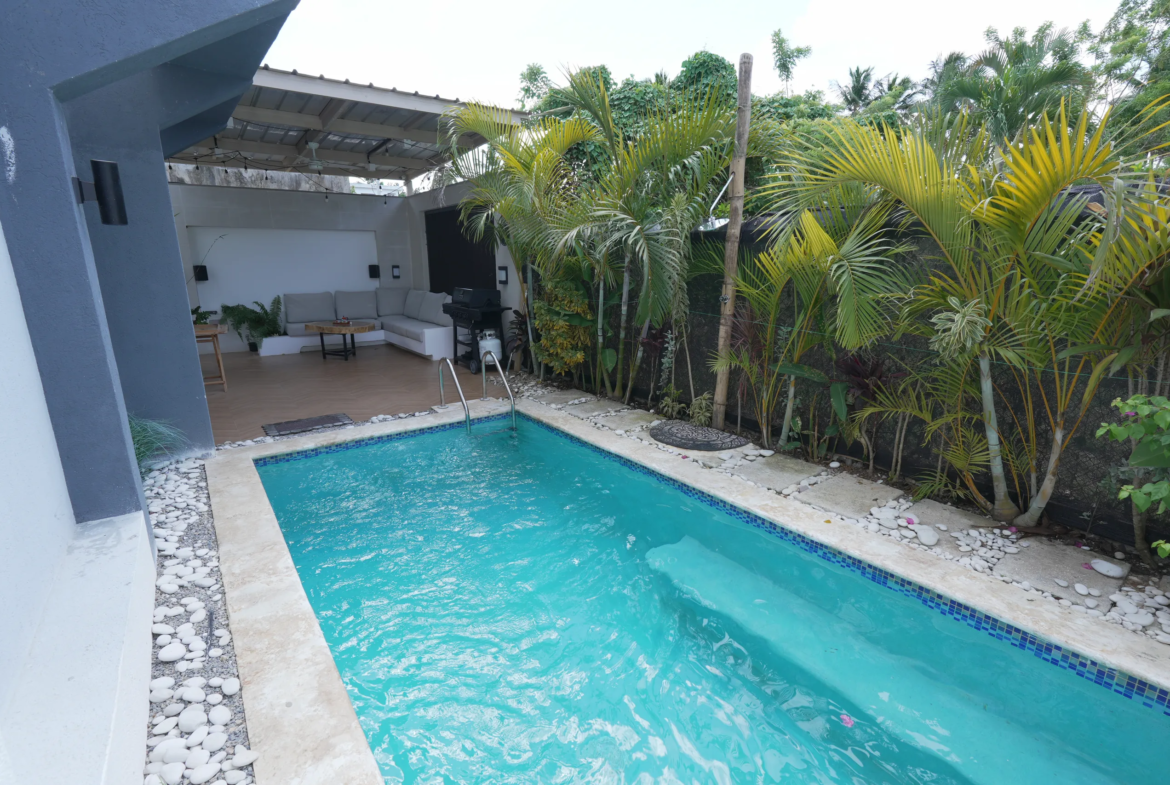 Acogedora villa vacacional en Las Terrenas en complejo privado