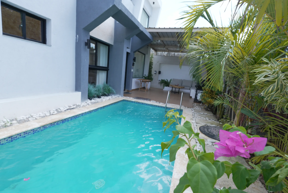 Acogedora villa vacacional en Las Terrenas en complejo privado