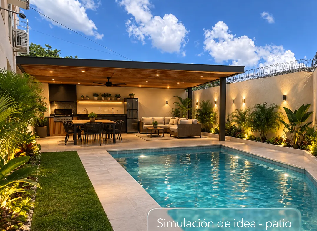 Primer nivel con patio enorme y 2 cocinas
